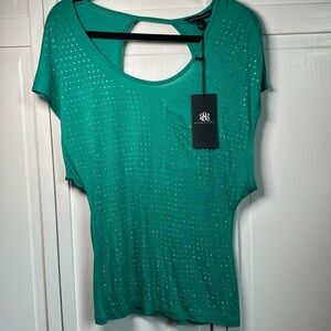 NWT Rock & Republic rhinestone top size XS